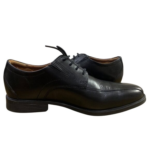 Clarks Men's Dress Shoes Whiddon Pace Black Leather Oxfords Lace-Up Size 9 W - Picture 10 of 10